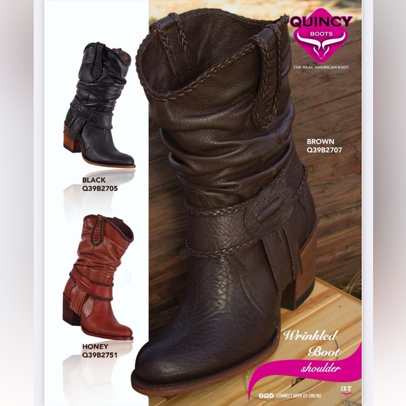 New in box! Women’s all leather cowboy / rodeo boots! New, Never worn. - Picture 7 of 7